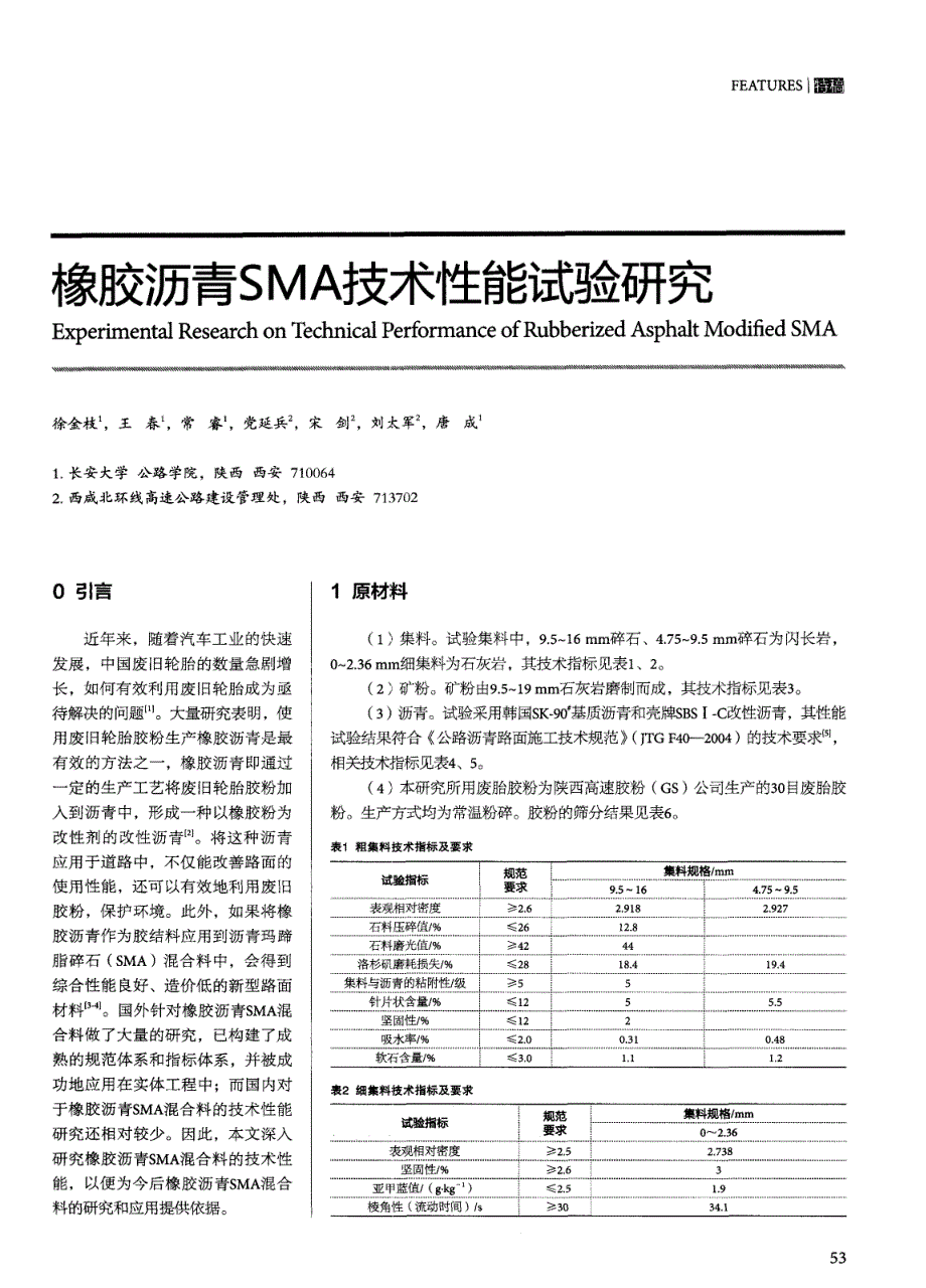 探讨橡胶沥青SMA技术性能试验研究[筑路施工机械化]_第1页