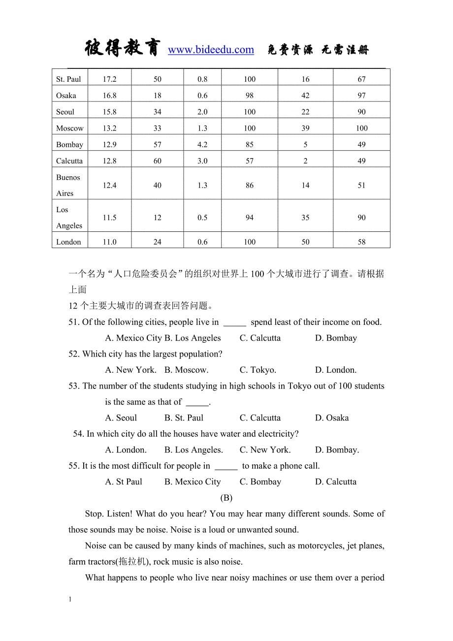 仁爱版九年级英语上册期中测试题知识课件_第5页