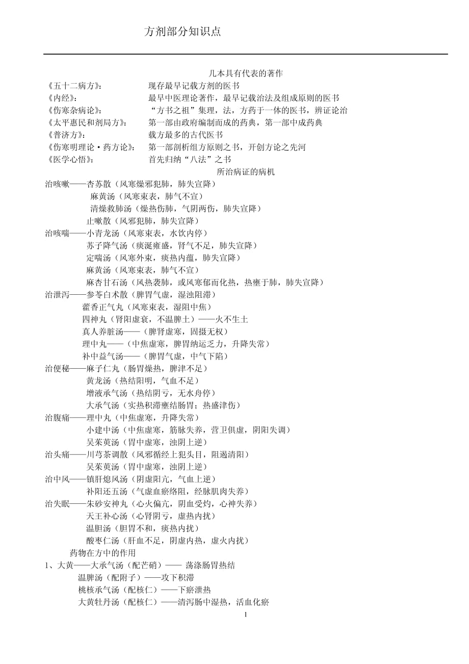 方剂学归纳整理完整版._第1页