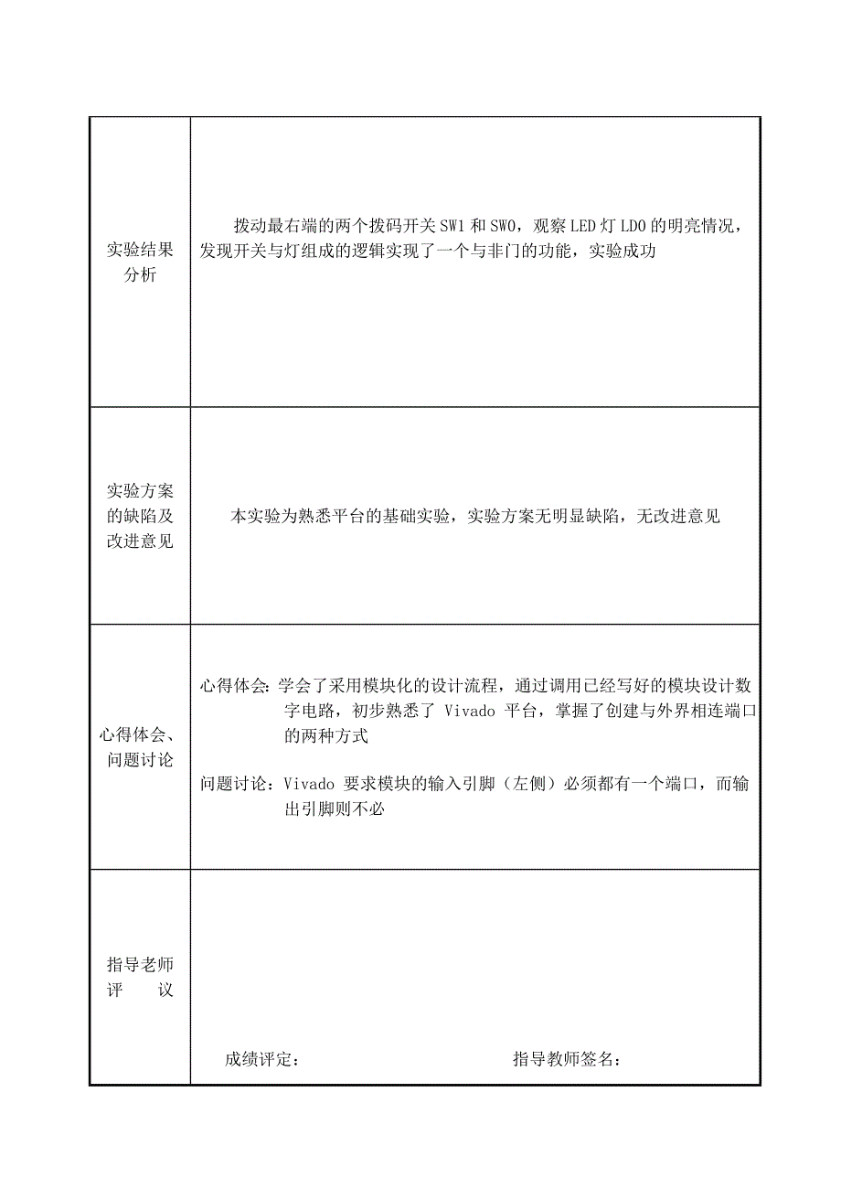 四川大学数字逻辑实验报告1_第3页