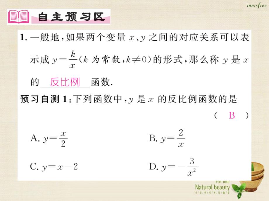 2016年秋九年级数学上册 第六章 6.1 反比例函数课件 （新版）北师大版_第2页