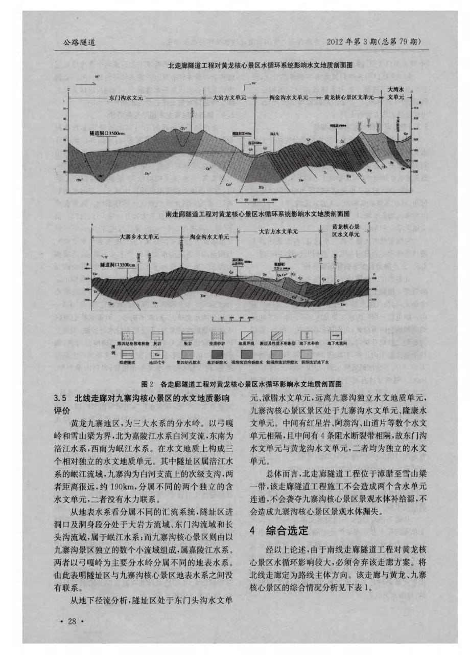 探讨雪山梁隧道的水循环与选线研究[公路隧道]_第3页