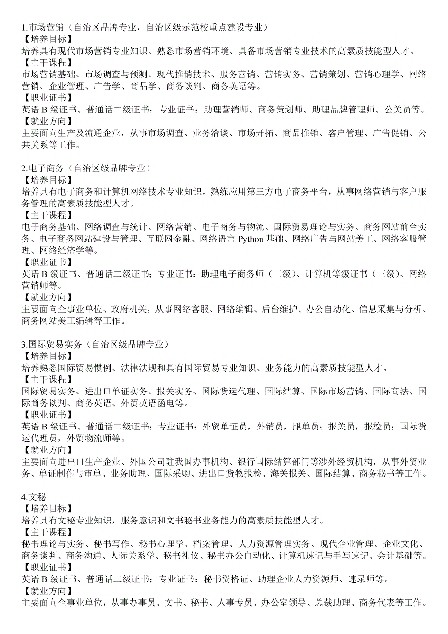 场营销自治区品牌专业自治区级示范校重点建设专业_第1页