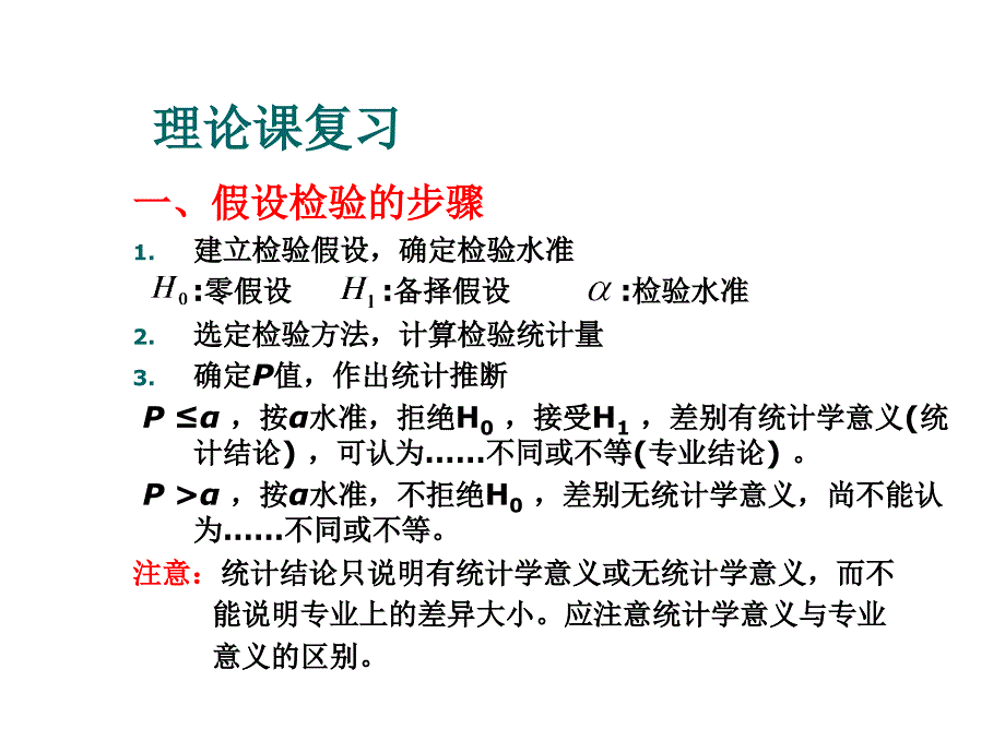 《精编》假设检验的步骤与t检验的理论_第3页