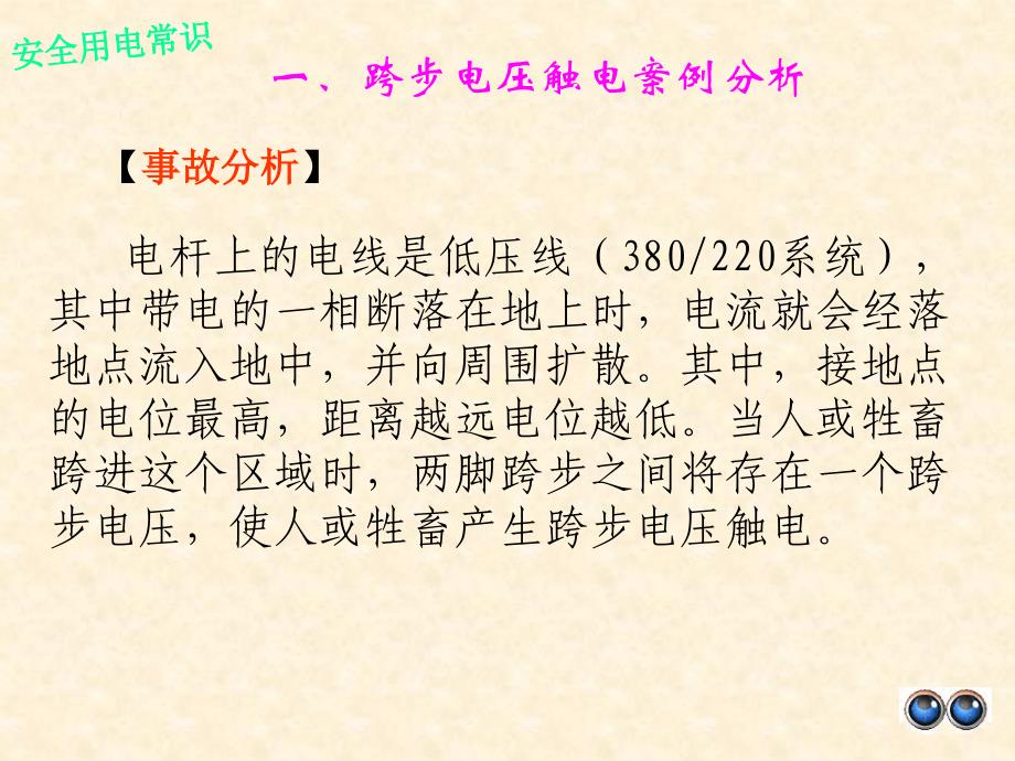 典型触电案例分析课件（跨步电压触电案例分析碰壳漏电故障触电案例分析）_第4页