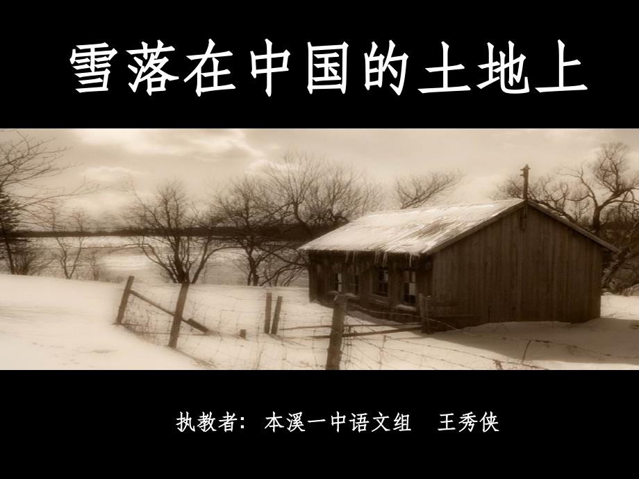 雪落在中国的土地上公开课ppt课件_第3页