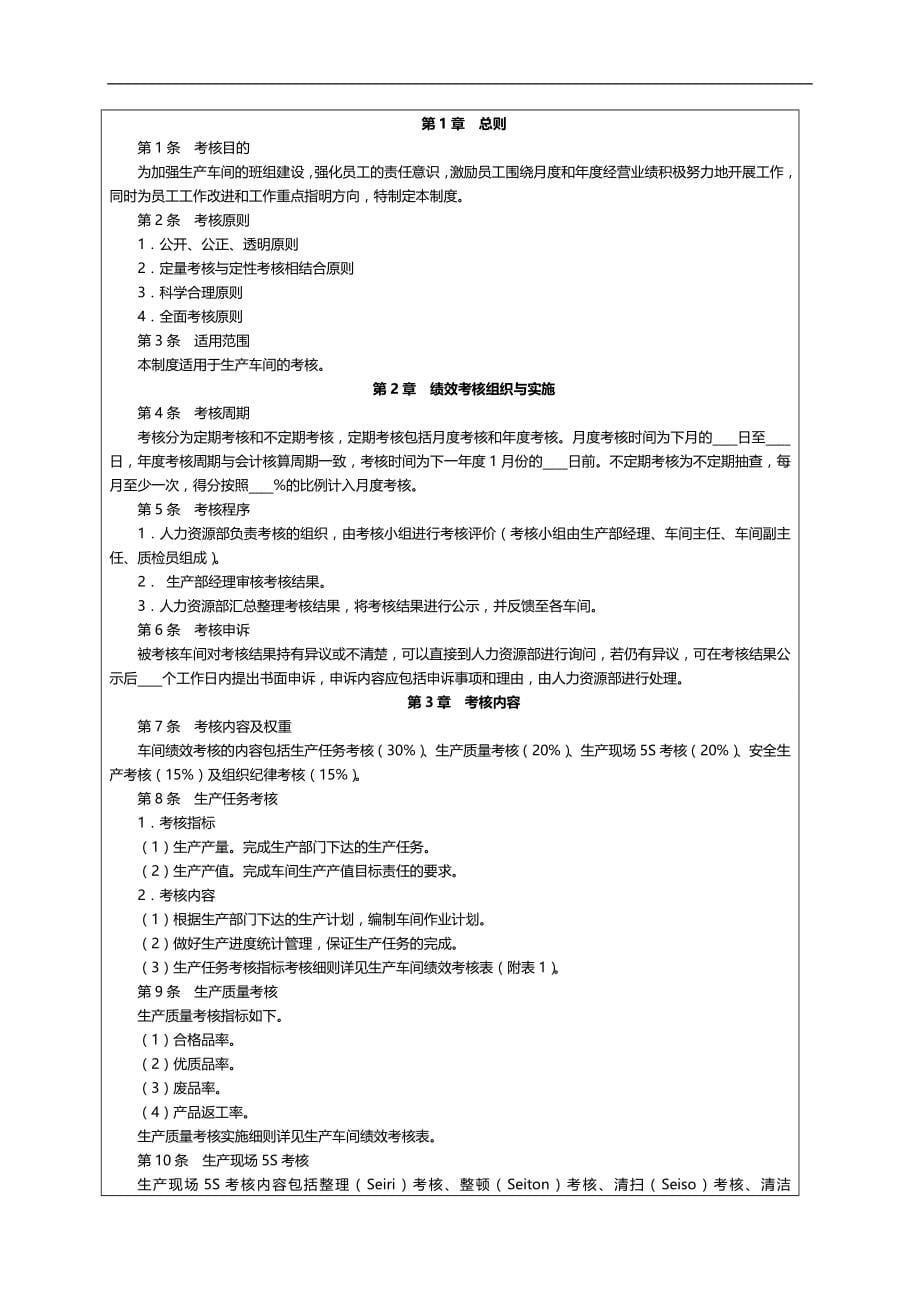 2020（绩效管理方案）全新版全员绩效考核量化管理全案套实用方案(_第5页