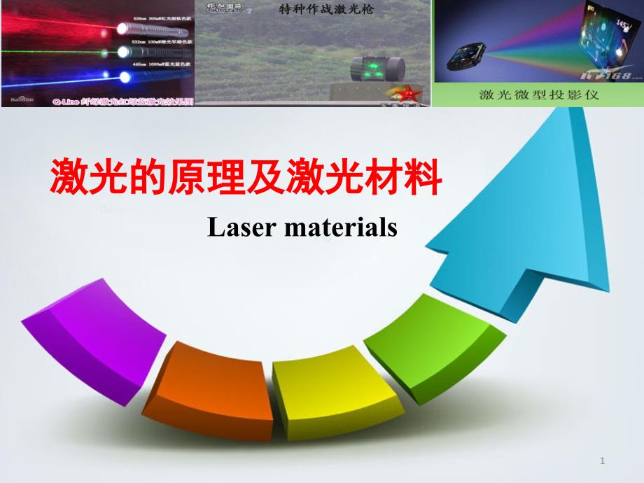 激光的原理及激光材料PPT幻灯片课件_第1页