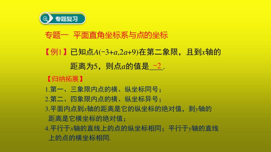 人教版七年级数学下册考试单元复习：第七章平面直角坐标系小结与复习 精品_第3页