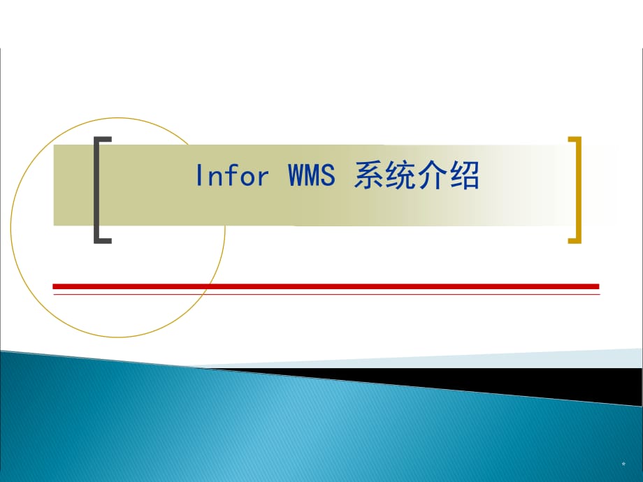 Infor_WMS系统介绍PPT教学课件_第1页