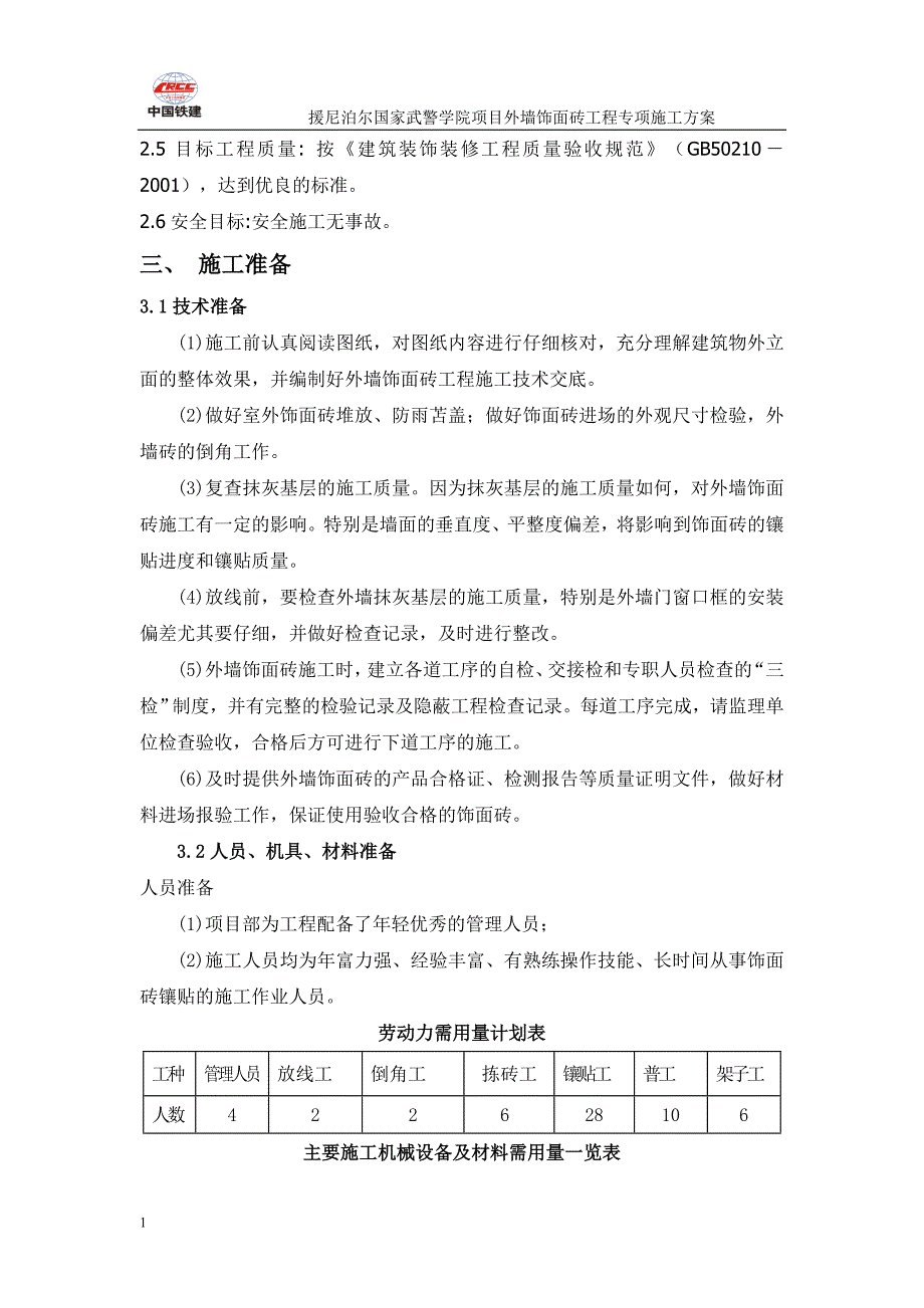 外墙饰面砖专项工程施工方案培训资料_第2页