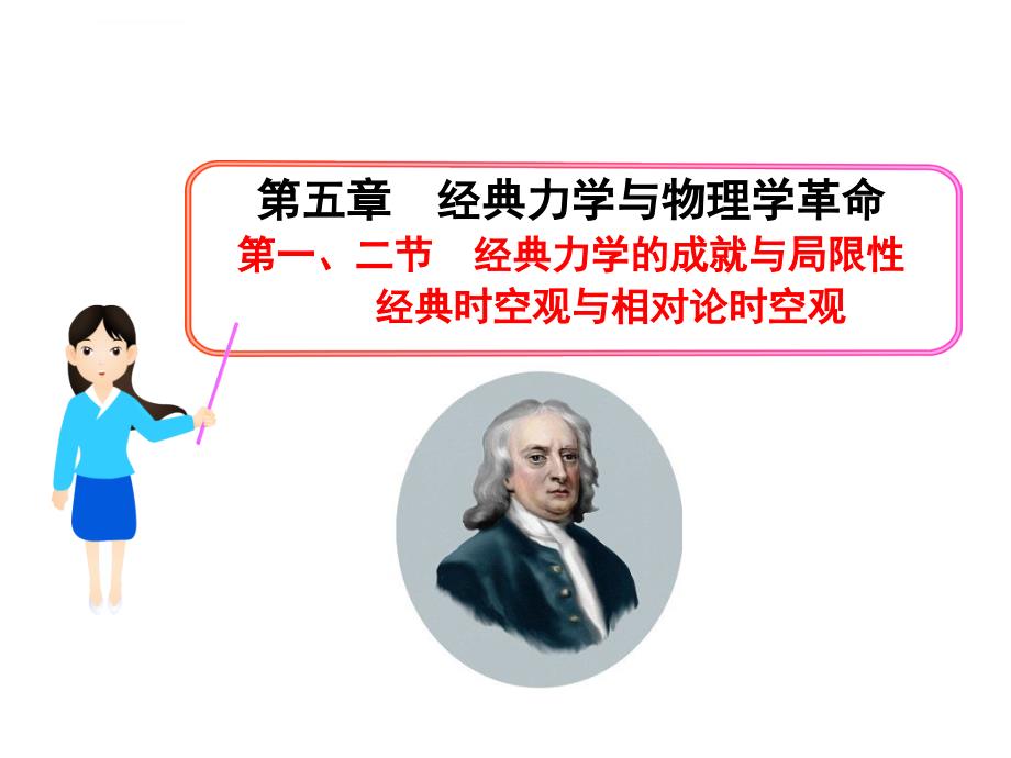 高一课件集第一、二节 经典力学的成就与局限性 经典时空观与相对论时空观_第1页