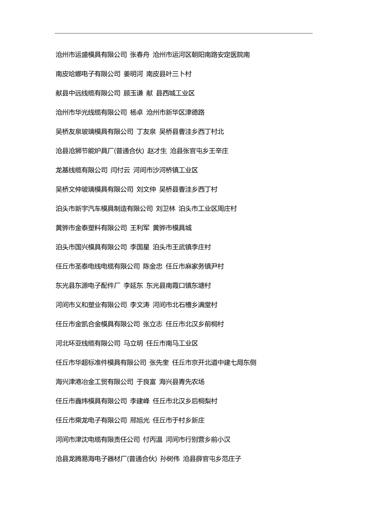 2020（电子行业企业管理）沧州市电子信息产业企业目录_第5页