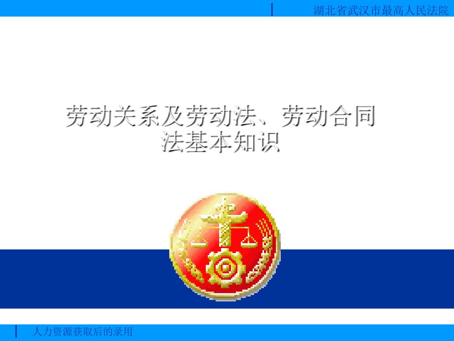 《精编》劳动关系及劳动法、劳动合同法知识研讨_第1页