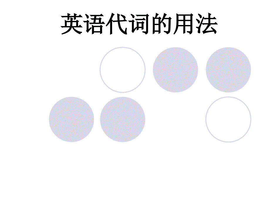 高中英语语法――代词的用法_第1页