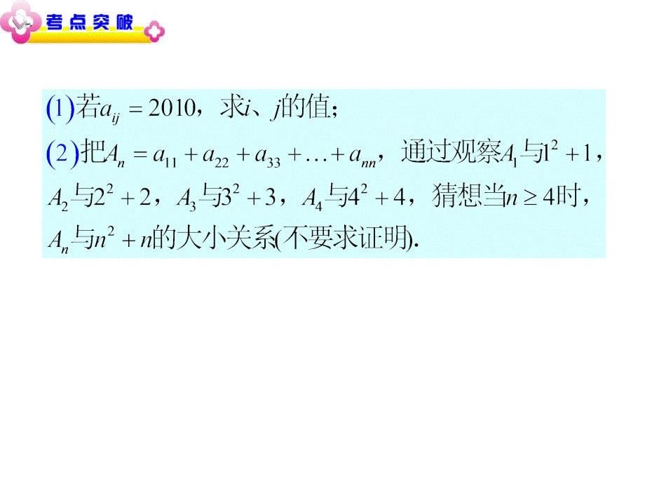 2012高考数学二轮复习名师精品课件--专题3第12讲 函数、几何背景下的数列综合问题_第5页