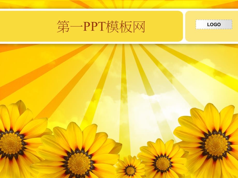 PPT模板 sunflower_2 精品_第1页