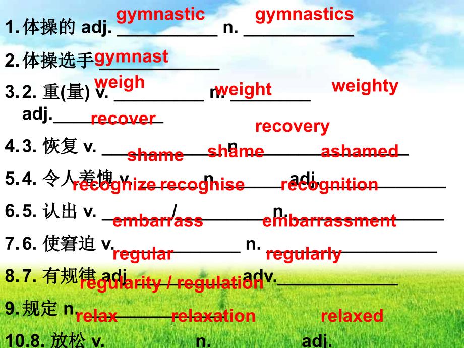 高一英语牛津版必修1Unit3基础复习课件_第3页