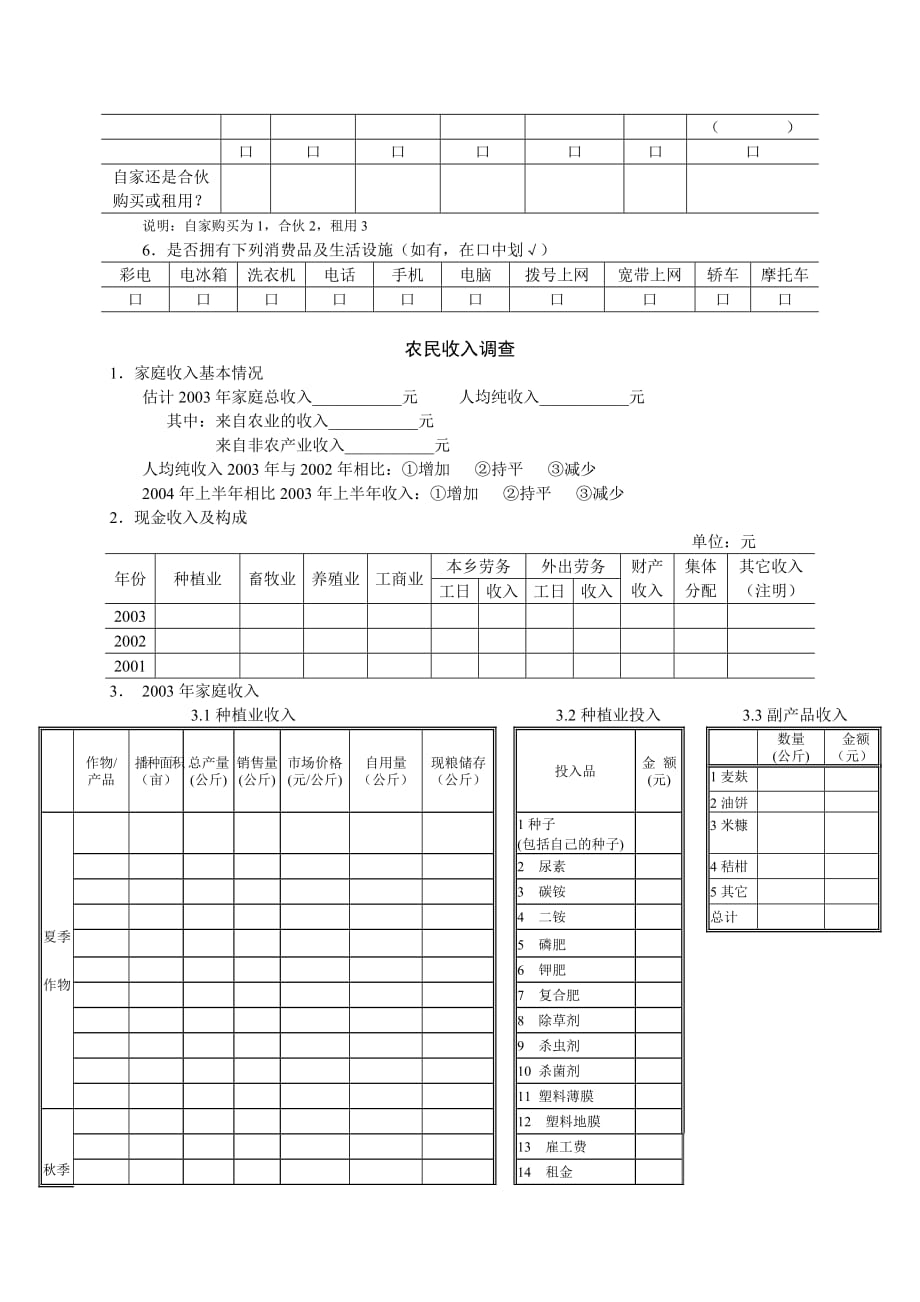 《精编》河北省农村发展社会调查问卷_第2页