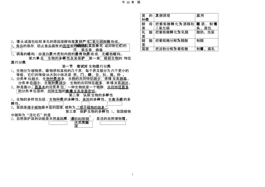 八年级上册生物复习提纲（5.28）.pptx_第5页