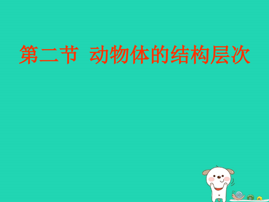 2018年七年级生物上册 2.2.2《动物体的结构层次》课件2 （新版）新人教版_第1页