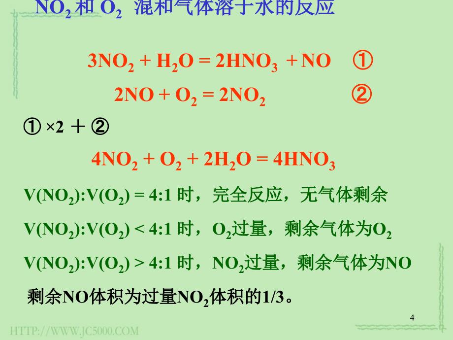 氮氧化物溶于水的计算PPT精选课件_第4页