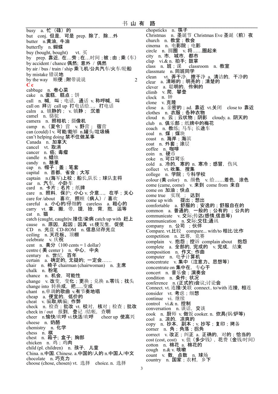 中考英语考纲词汇（5.28）.pptx_第3页