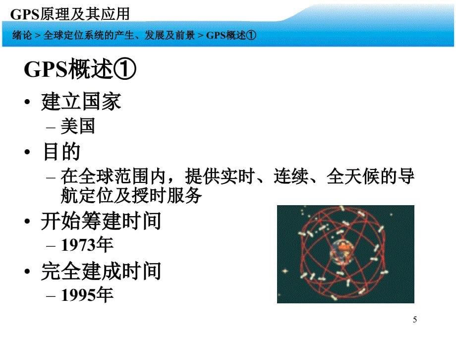 GPS原理及其应用PPT教学课件_第5页