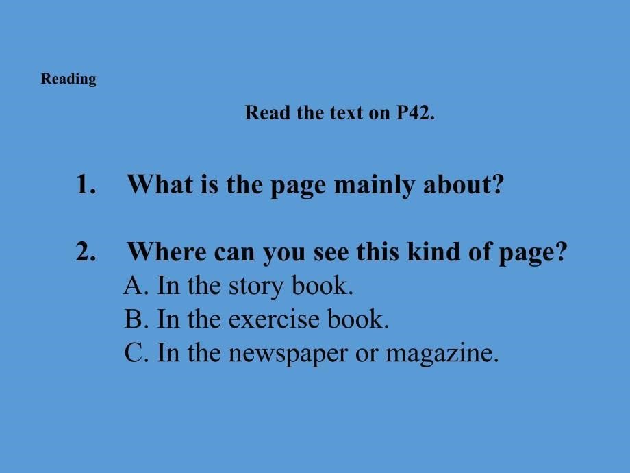 2018秋期八年级英语下册 Unit 4 Lesson 10 Problem Page课件 （新版）北师大版_第5页
