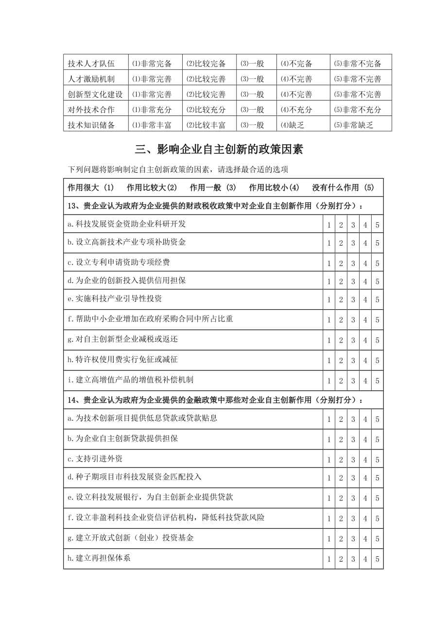 《精编》杭州企业自主创新问卷调查_第3页