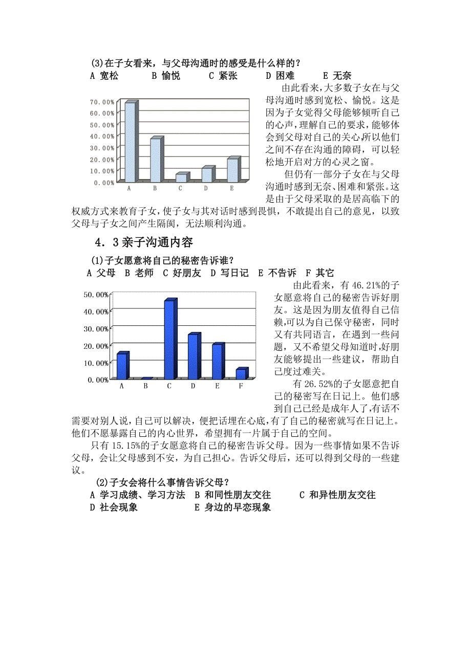 《精编》当代中学生与父母沟通现状调查分析_第5页