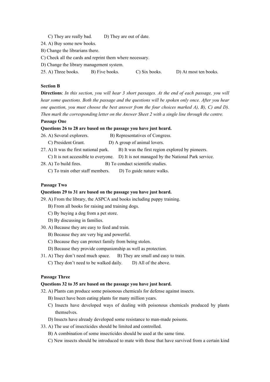 大学英语六级考试预测卷五.doc_第5页