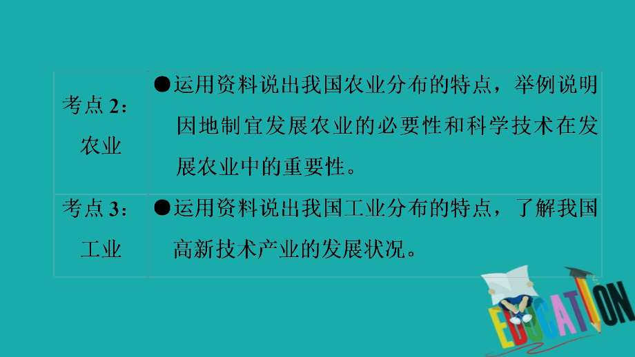 2018中考地理总复习 第1部分 考点突破 第13章 中国的经济发展课件 新人教版_第3页