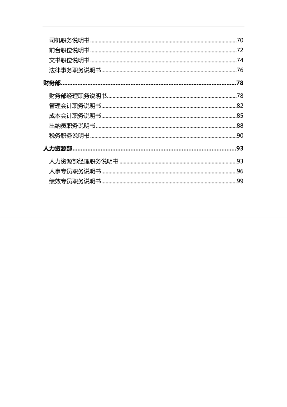 2020（岗位职责）某公司各岗位说明书范本_第3页