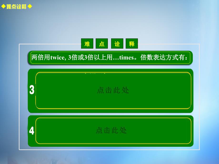 2016版高考英语总复习 常考句式 倍数句型课件 新人教版_第4页