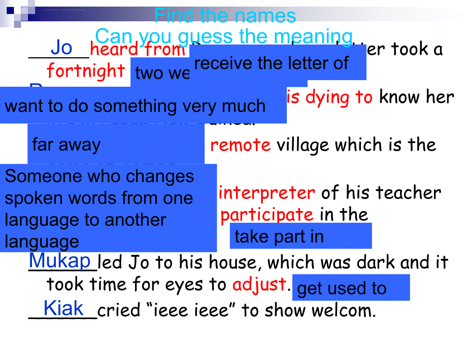 高中英语：Unit4 Sharing-A Letter Home复习课件(人教新课标选修7)_第4页