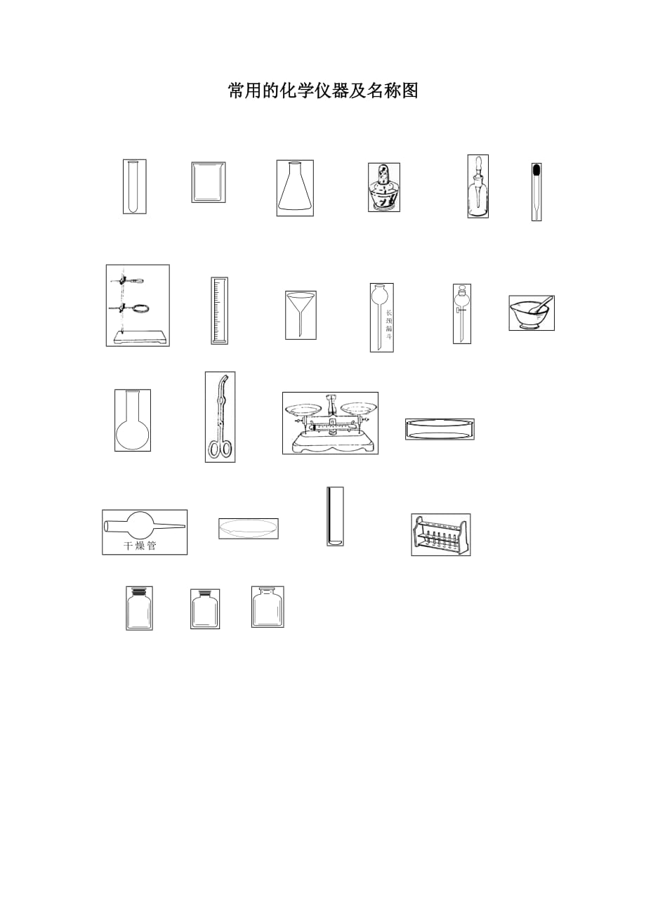 常用的化学仪器及名称图(整理).doc_第1页