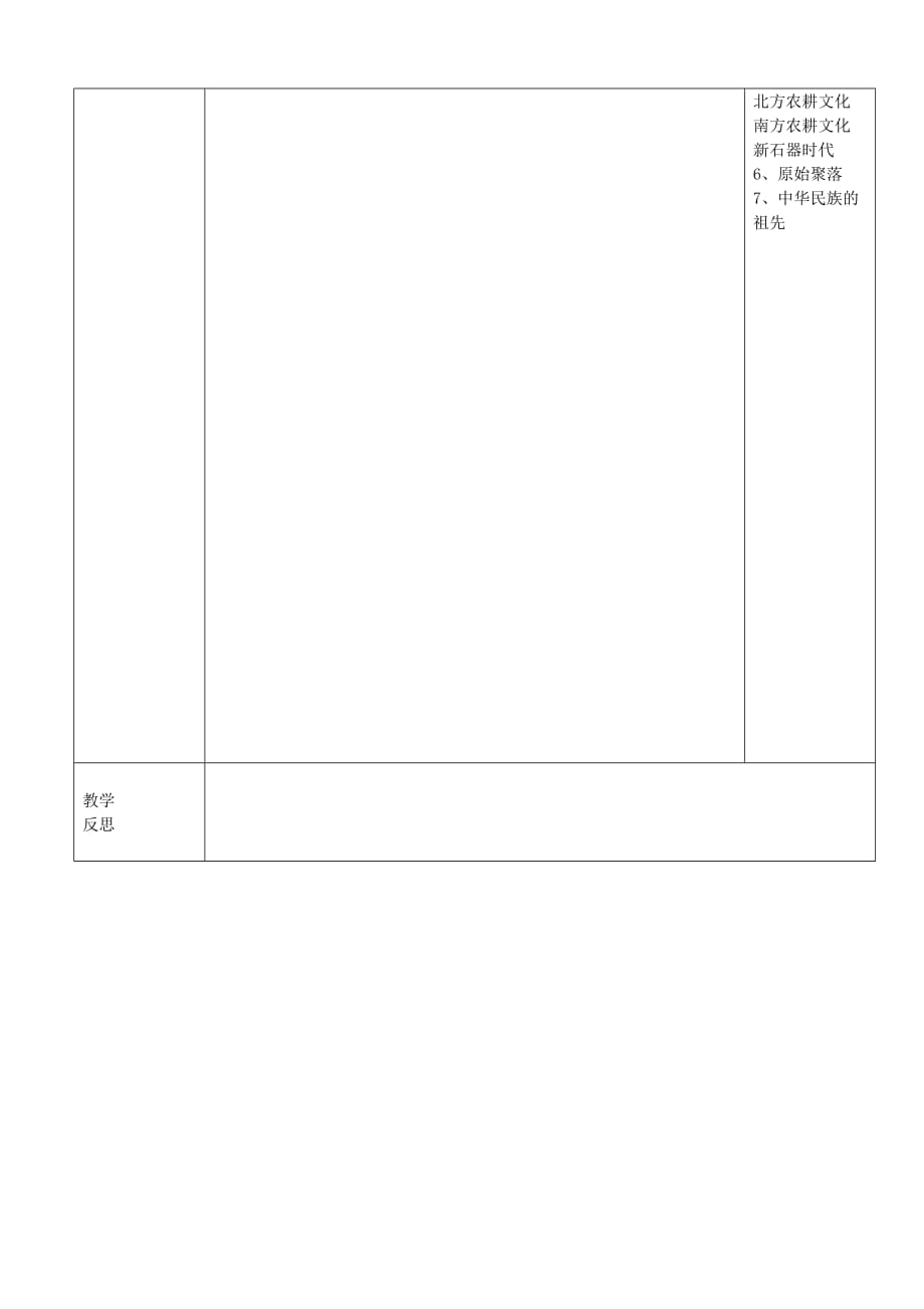 陕西省山阳县色河中学七年级历史上册 第一单元 中华文明的起源学案（无答案） 新人教版_第4页