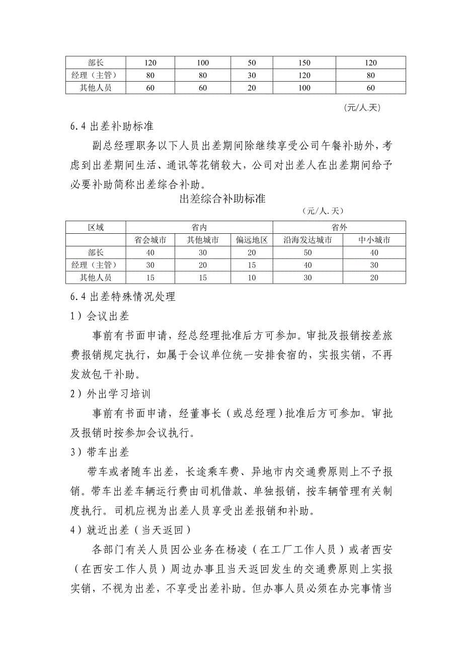 《精编》某公司差旅费借支报销管理规定_第5页