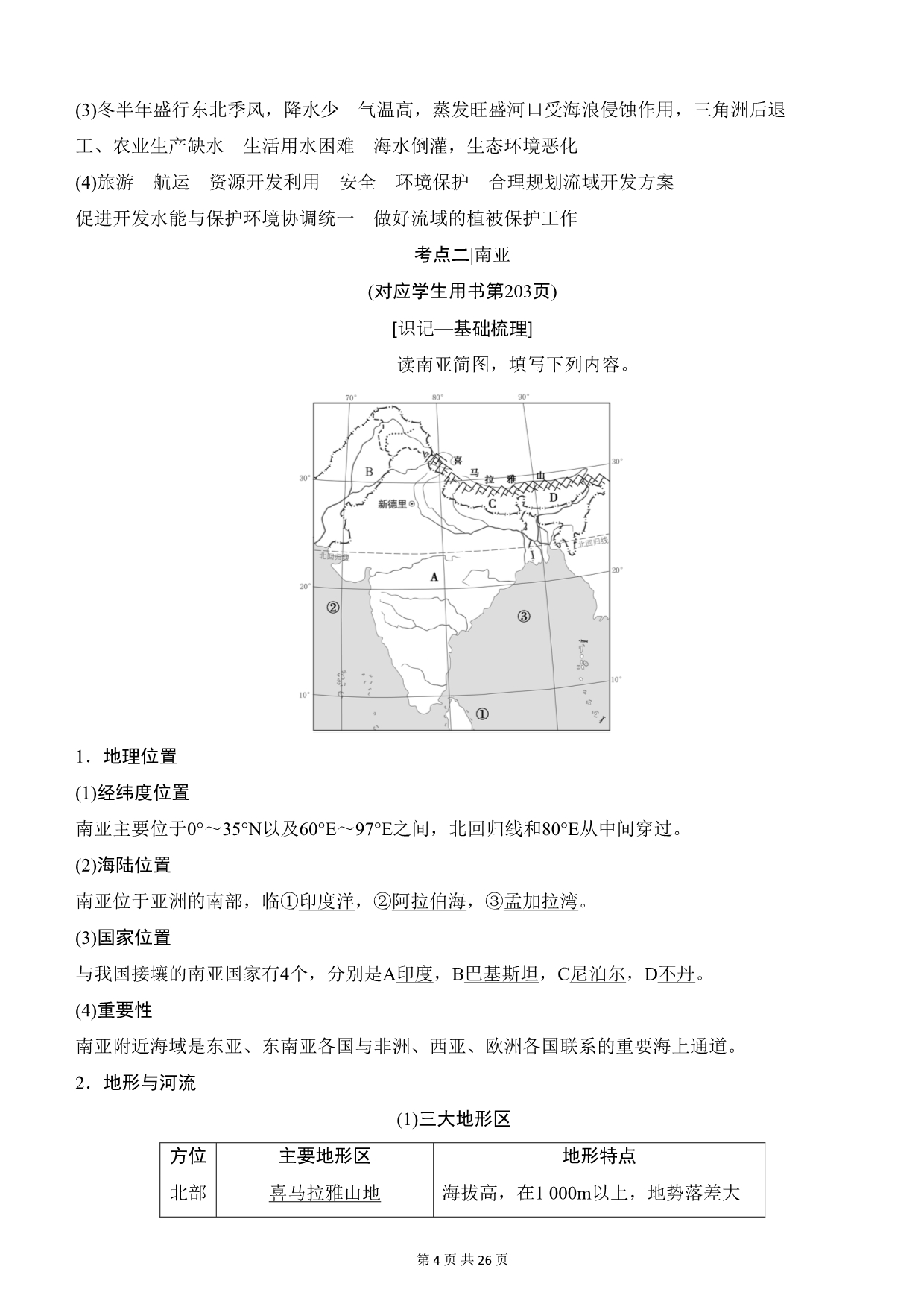 高考地理复习 第三十六讲：世界重要地区_第4页