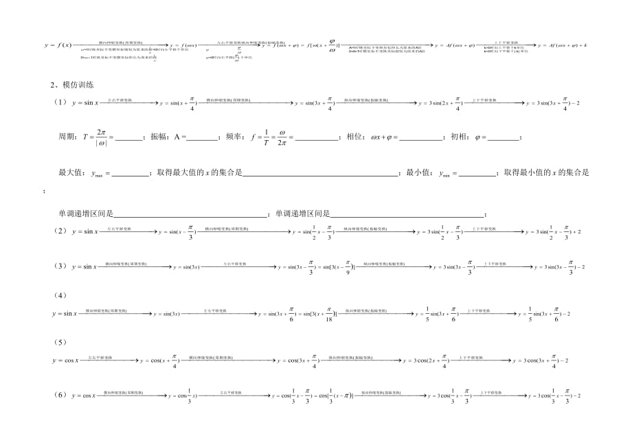 三角函数图象变换训练_第2页