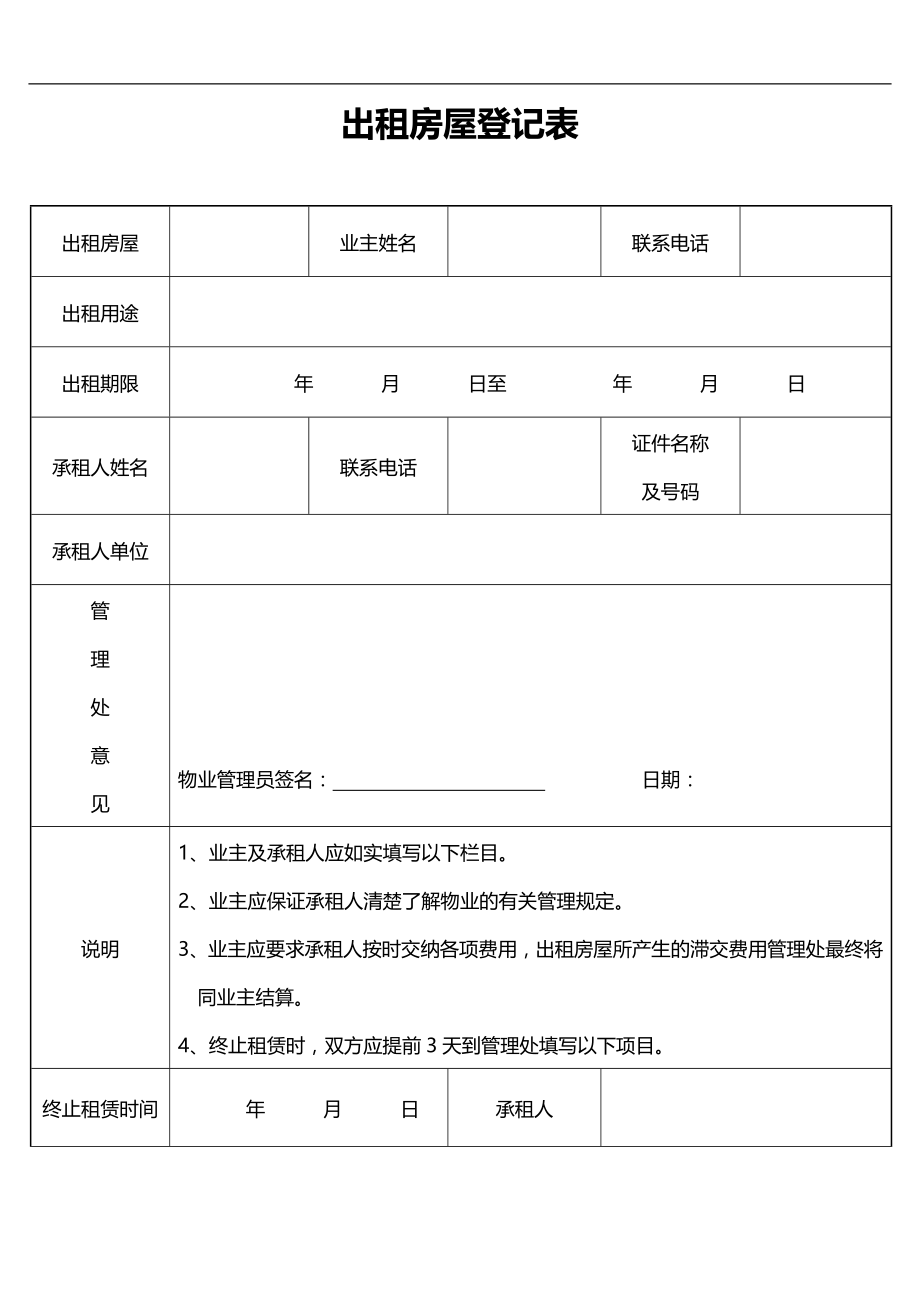 2020（物业管理）物业管理公司表格_第3页