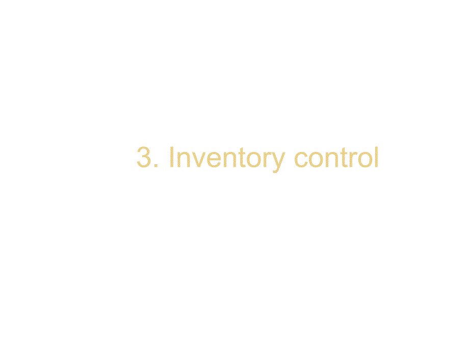 《精编》饮食行业Inventory control_第1页