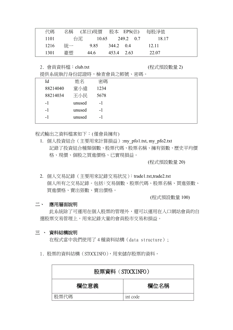 《精编》简易股票投资管理系统说明_第3页