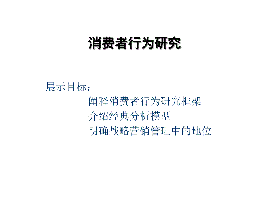 《精编》消费者行为研究报告分析_第1页