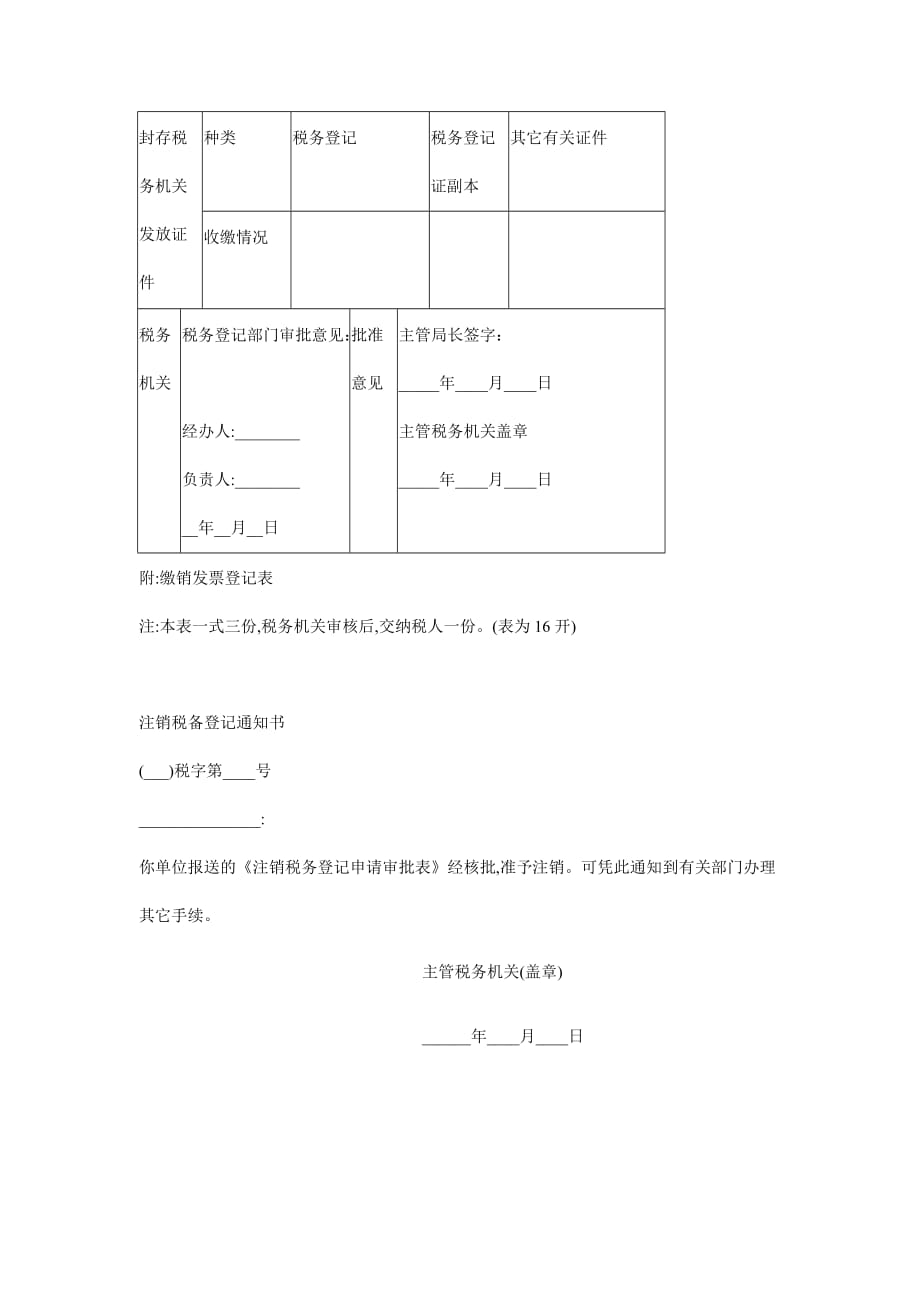 《精编》注销税务登记表单_第2页