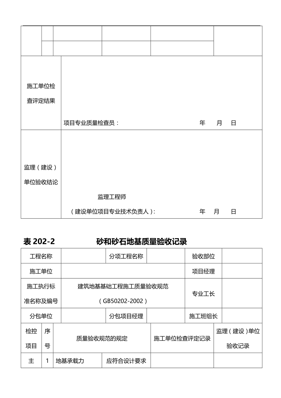 2020（质量管理套表）检验批质量验收记录实用表式_第3页