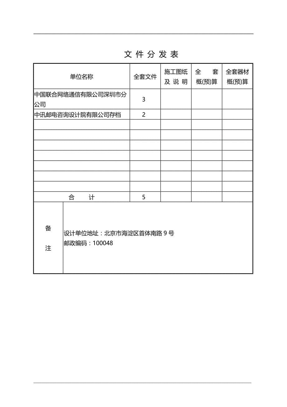 2020（通信企业管理）运营商内部通信工程FTTH项目编制说明文档_第5页