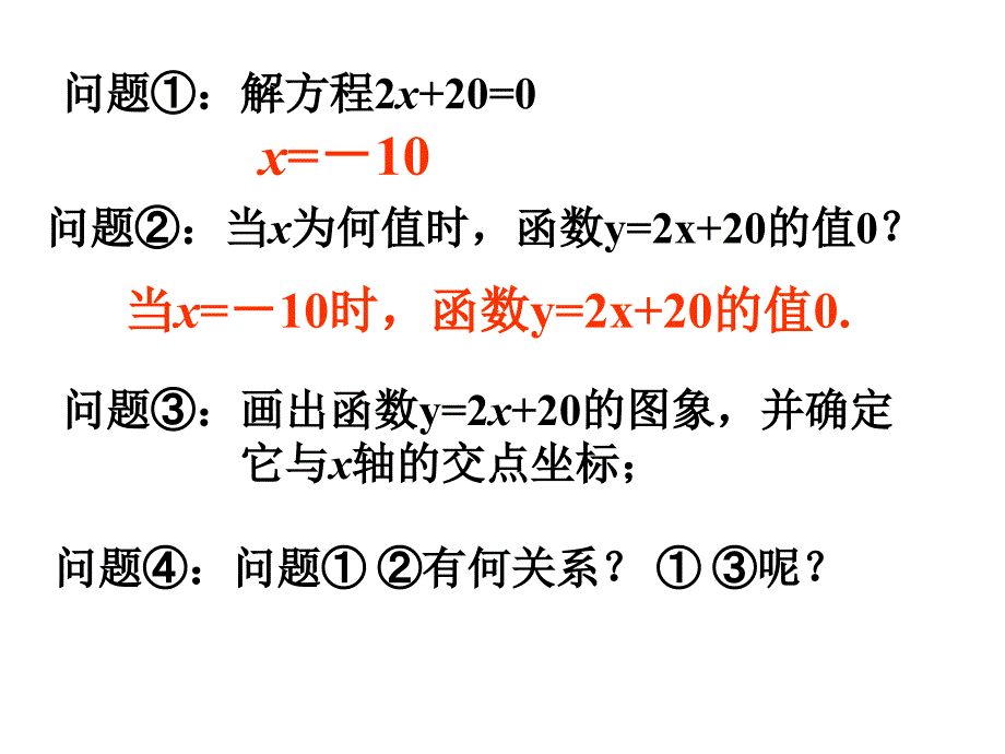 一次函数与一元一次方程.说课材料_第2页