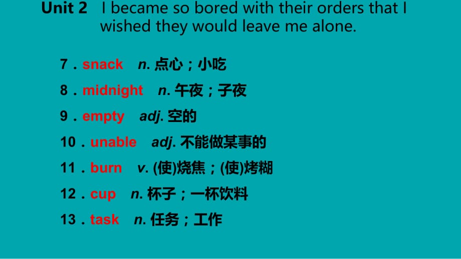 广西2018年秋九年级英语上册 Module 4 Home alone Unit 2 I became so bored with their orders that I wished they would leave读写课件 （新版）外研版_第3页